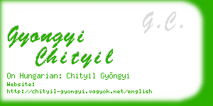 gyongyi chityil business card