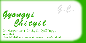 gyongyi chityil business card